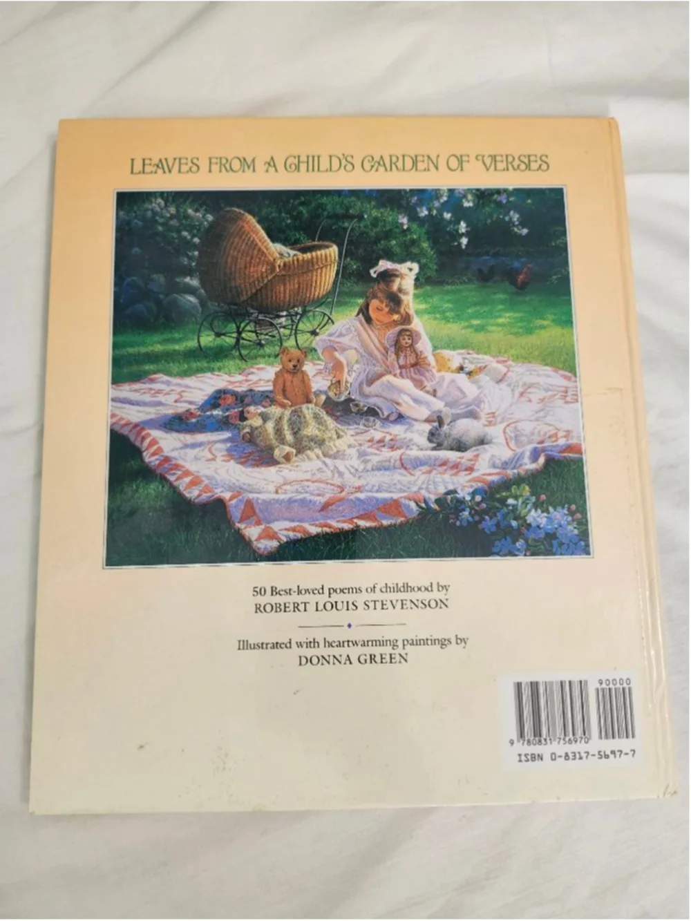 Girls Unbranded Kids Book Leaves From A Child's Garden of Verses Beige Green One